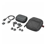 Poly Voyager Free 60 UC +προσαρμογέας BT700 USB-C +βασική θήκη φόρτισης In-ear Bluetooth Handsfree Ακουστικά με Θήκη Φόρτισης Μαύρα - Image 6