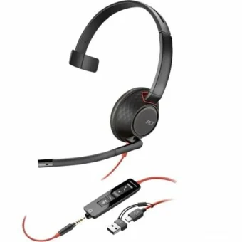 Plantronics Blackwire 5210 USB-C On Ear Multimedia Ακουστικά με μικρόφωνο