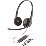 Poly Blackwire 3215 USB-C HS On Ear Multimedia Ακουστικά με μικρόφωνο και σύνδεση USB-A / USB-C - Image 3