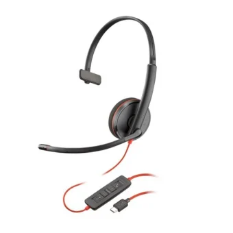 HP Headset VOIP Poly Bw 3210 On Ear Multimedia Ακουστικά με μικρόφωνο και σύνδεση USB-C