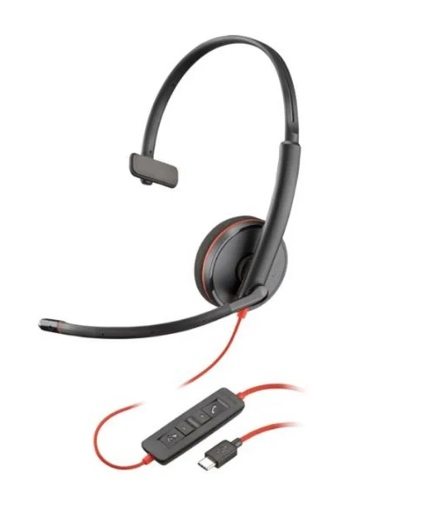 HP Headset VOIP Poly Bw 3210 On Ear Multimedia Ακουστικά με μικρόφωνο και σύνδεση USB-C
