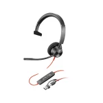 Poly Blackwire 3310 On Ear Multimedia Ακουστικά με μικρόφωνο και σύνδεση USB-A / USB-C - Image 2