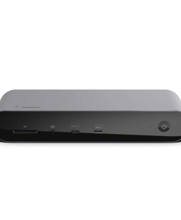 Belkin Connect Thunderbolt 4 Docking Station με HDMI 4K PD Ethernet και συνδεση 2 Οθονών Ασημί
