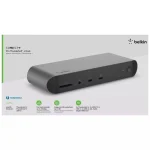 Belkin Connect Thunderbolt 4 Docking Station με HDMI 4K PD Ethernet και συνδεση 2 Οθονών Ασημί - Image 5