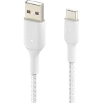 Belkin Braided USB 2.0 Cable USB-C male - USB-A 15W Λευκό 2m (CAB002BT2MWH) - Image 5