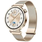 Huawei Watch GT 5 41mm Αδιάβροχο με Παλμογράφο (Gold Milanese Strap) - Image 2