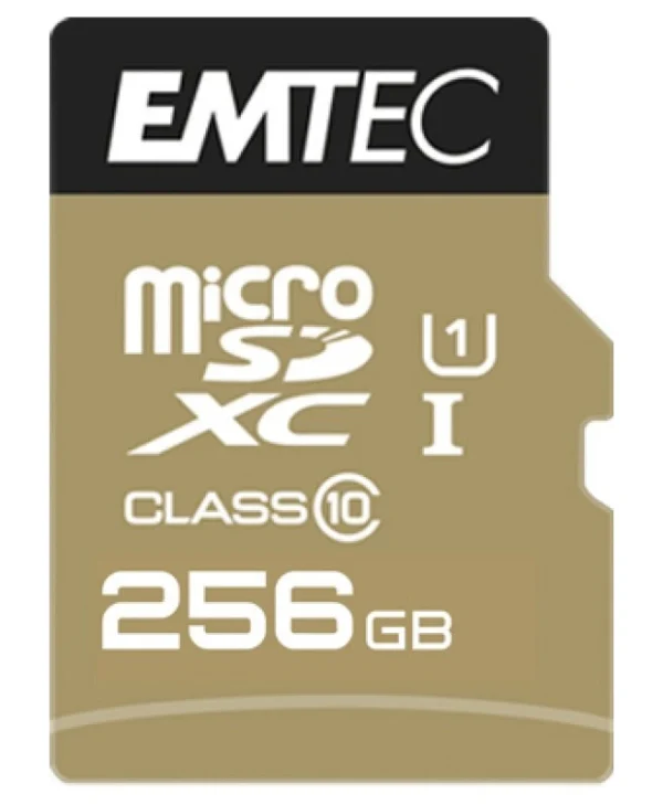 Emtec Elite Gold microSDXC 256GB Class 10 U1 UHS-I με αντάπτορα