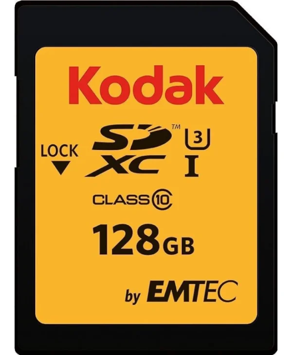 Kodak Premium Performance SDXC 128GB Class 10 U3 V30 A1 UHS-I με αντάπτορα