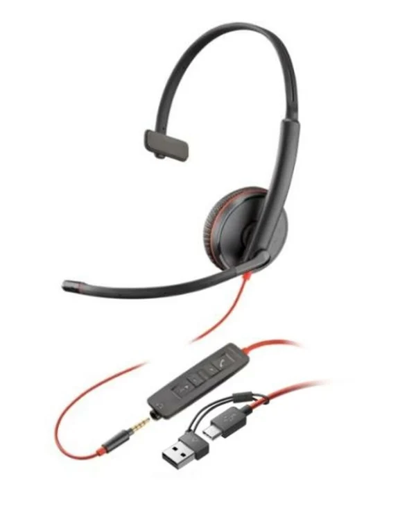HP Blackwire 3200 Series On Ear Multimedia Ακουστικά με μικρόφωνο