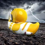 Numskull Power Rangers: First Edition Tubbz Rubber Duck Yellow Ranger #4 10εκ. - Image 5
