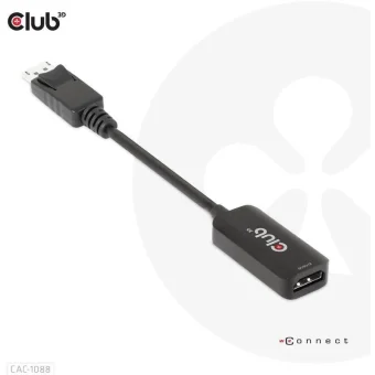 Club3D Μετατροπέας DisplayPort male σε HDMI female 1τμχ CAC-1088 CAC-1088