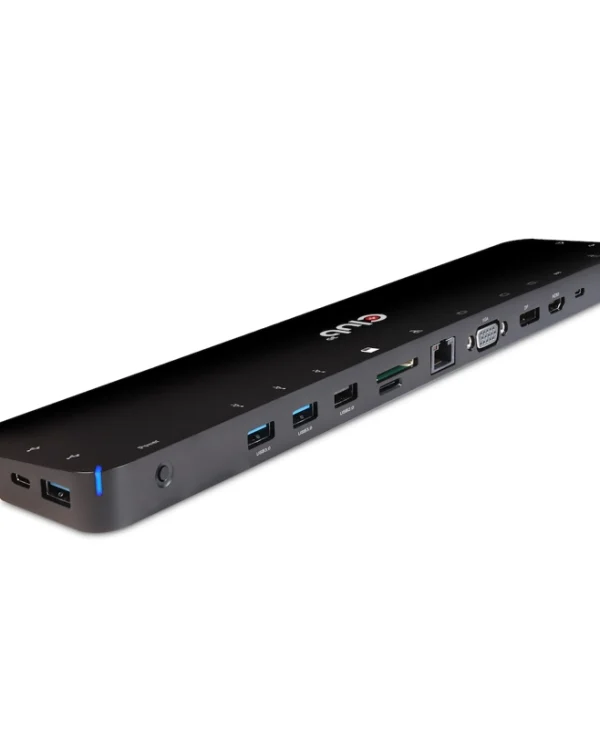 Club3D USB-C Docking Station με HDMI/DisplayPort 4K PD Ethernet και συνδεση 3 Οθονών Μαύρο (CSV-1564W100) CSV-1564W100