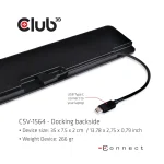 Club3D USB-C Docking Station με HDMI/DisplayPort 4K PD Ethernet και συνδεση 3 Οθονών Μαύρο (CSV-1564W100) CSV-1564W100 - Image 4