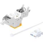 Intellinet Cat6a 10G Shielded Toolless Slim Keystone Jack Orange 791328 - Image 4