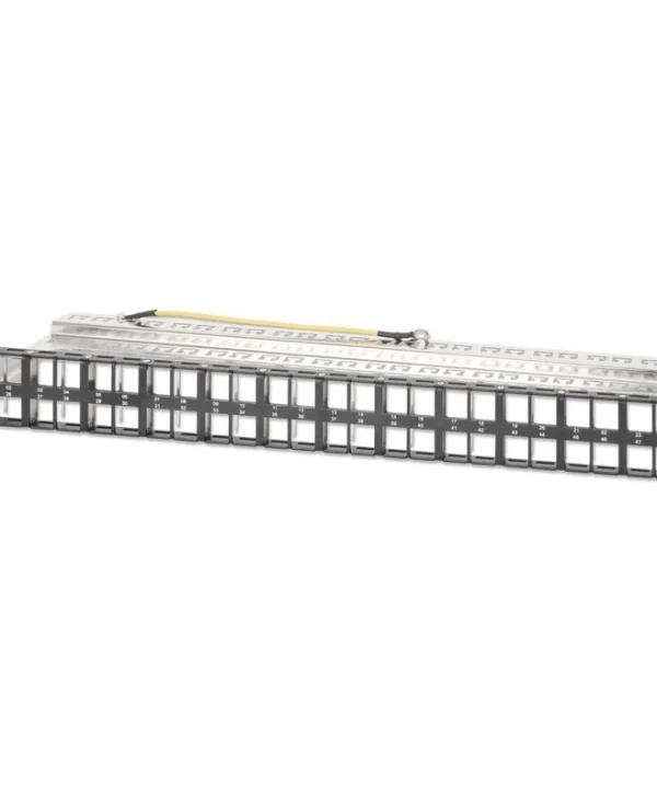Intellinet Network Solutions Intellinet 48-port Patch Panel Shielded Unloaded 1u Blank Panel 48.26 Cm 19-inch Rack Mounting Keystone Jacks Black