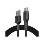 Green Cell Braided USB 2.0 to micro USB Cable Μαύρο 1.2m (KABGC20) KABGC20 - Image 2