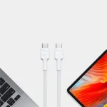 Green Cell Powerstream USB 3.2 Cable USB-C male - USB-C 60W Λευκό 1.2m - Image 2