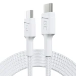 Green Cell Powerstream USB 2.0 Cable USB-C male - USB-C 60W Λευκό 2m