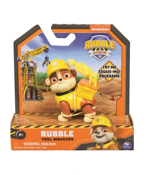 Spin Master Rubble Tool Waggers Action Paw Patrol Rubble Crew - Rubble Tool Waggers Action Pup για 3+ ετών Ετών 13.3εκ.