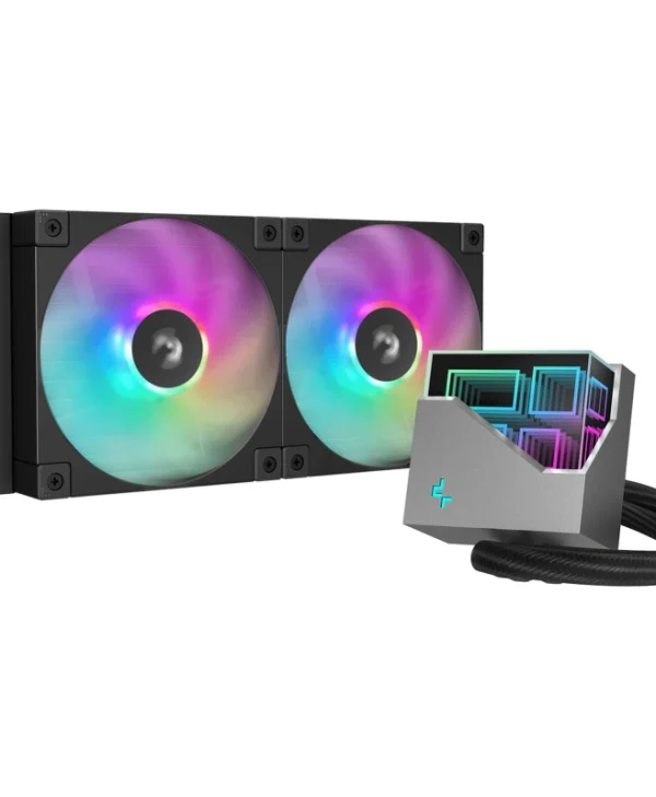 Deepcool LT240 Υδρόψυξη Επεξεργαστή Διπλού Ανεμιστήρα 120mm για Socket AM4/AM5/1700/1200/115x με ARGB Φωτισμό