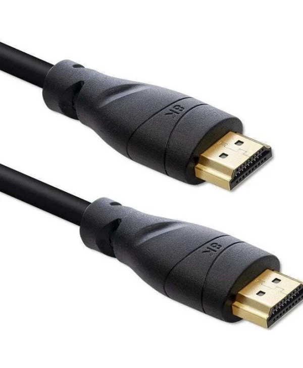 Qoltec HDMI 2.1 Cable HDMI male - HDMI male 5m Μαύρο