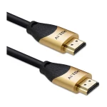 Qoltec HDMI 2.1 Cable HDMI male - HDMI male 1m Χρυσό