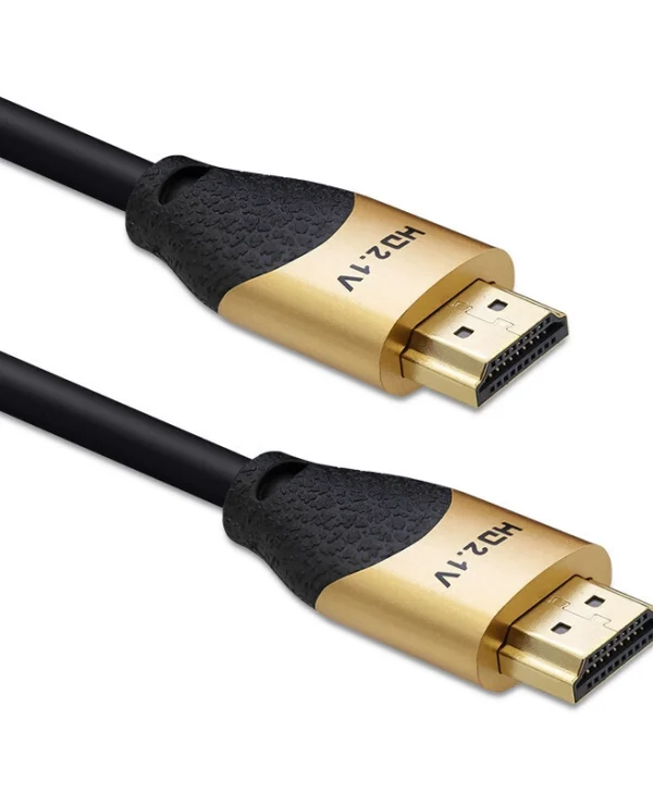 Qoltec HDMI 2.1 Cable HDMI male - HDMI male 1m Χρυσό