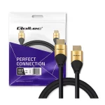 Qoltec HDMI 2.1 Cable HDMI male - HDMI male 1m Χρυσό - Image 2