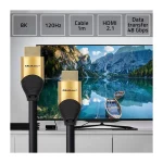 Qoltec HDMI 2.1 Cable HDMI male - HDMI male 1m Χρυσό - Image 7
