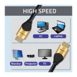 Qoltec HDMI 2.1 Cable HDMI male - HDMI male 1m Χρυσό - Image 10