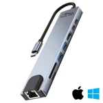 Media-Tech USB-C Docking Station με HDMI 4K PD Ethernet Γκρι (MT5046) MT5046 - Image 2