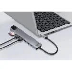 Media-Tech USB-C Docking Station με HDMI 4K PD Ethernet Γκρι (MT5046) MT5046 - Image 3