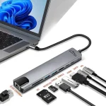 Media-Tech USB-C Docking Station με HDMI 4K PD Ethernet Γκρι (MT5046) MT5046 - Image 5
