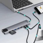 Media-Tech USB-C Docking Station με HDMI 4K PD Ethernet Γκρι (MT5046) MT5046 - Image 7