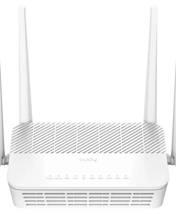 Cudy WR3000 White v1 Ασύρματο Router Wi‑Fi 5 με 4 Θύρες Gigabit