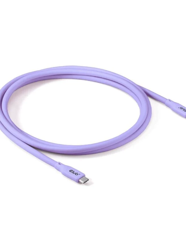 Club3D USB 2.0 Cable USB-C male - USB-C 240W Μωβ 2m