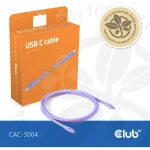 Club3D USB 2.0 Cable USB-C male - USB-C 240W Μωβ 2m - Image 8