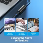 Vention CFBBB USB-C Αντάπτορας Δικτύου για Ενσύρματη σύνδεση Gigabit Ethernet CFBBB - Image 3