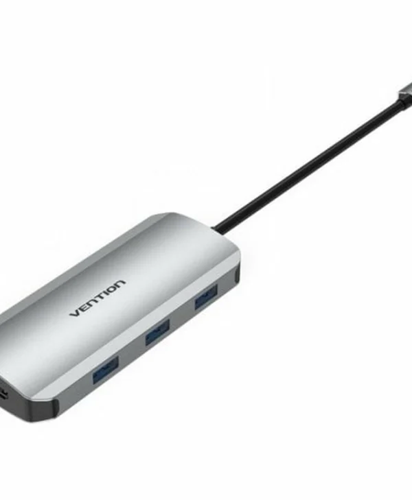 Vention USB-C Docking Station με 4K PD Ethernet Γκρι (TOJHB) TOJHB