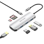 Vention USB-C Docking Station με 4K PD Ethernet Γκρι (TOJHB) TOJHB - Image 6