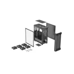 Genesis Irid 505F Midi Tower Κουτί Υπολογιστή με Πλαϊνό Παράθυρο Μαύρο - Image 2