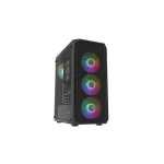 Natec Fury Shobo SH4F Gaming Midi Tower Κουτί Υπολογιστή με Πλαϊνό Παράθυρο και RGB Φωτισμό Μαύρο - Image 2