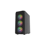 Natec Fury Shobo SH4F Gaming Midi Tower Κουτί Υπολογιστή με Πλαϊνό Παράθυρο και RGB Φωτισμό Μαύρο - Image 5