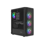Natec Fury Shobo SH4F Gaming Midi Tower Κουτί Υπολογιστή με Πλαϊνό Παράθυρο και RGB Φωτισμό Μαύρο - Image 11