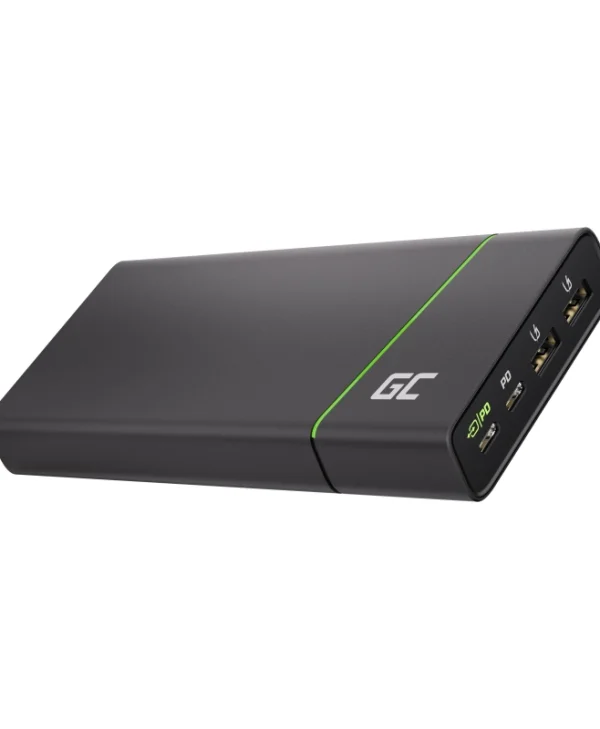 Green Cell PBGC04 Power Bank 26800mAh 128W με 2 Θύρες USB-A και 2 Θύρες USB-C Quick Charge 3.0 / Power Delivery Μαύρο PBGC04