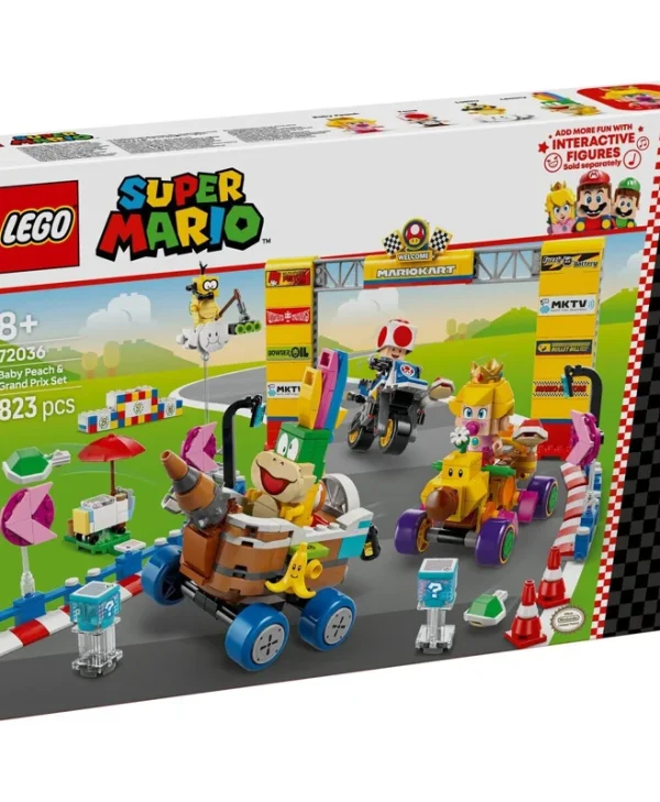LEGO Super Mario Baby Peach & Grand Prix Set για 8+ ετών Ετών 823τμχ
