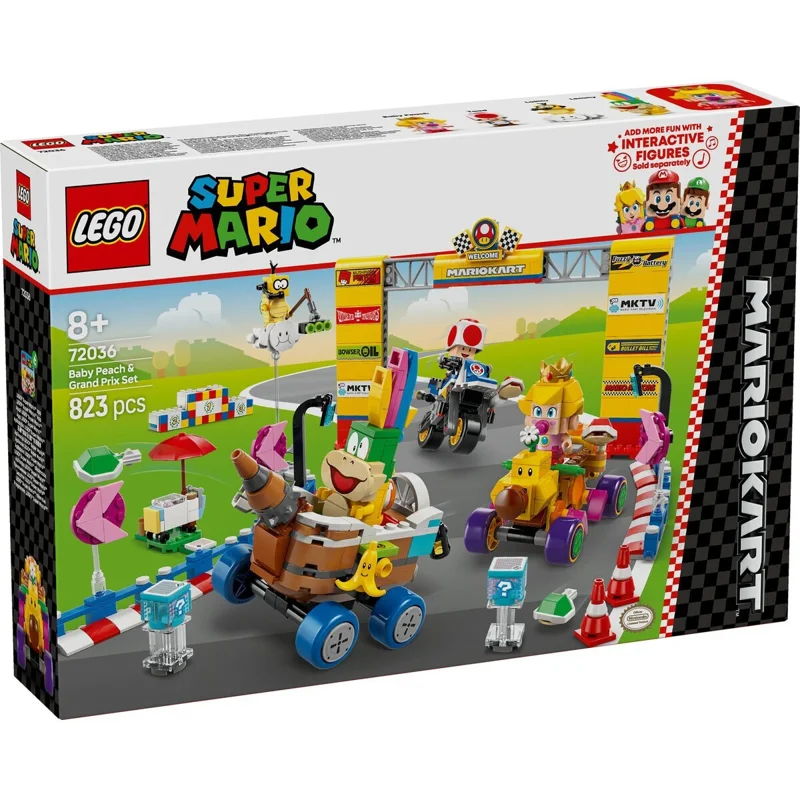 1 LEGO Super Mario Baby Peach & Grand Prix Set για 8+ ετών Ετών 823τμχ - Image 1