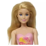 Barbie Blond Hair Doll Wearing Pink Palm Tree-print Swimsuit Κούκλα για 3+ ετών+ Ετών (Διάφορα Σχέδια) 1τμχ - Image 4