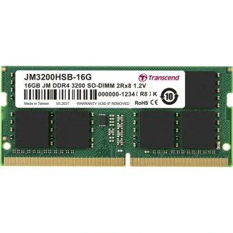 Transcend DDR4 με Module 1x16GB και Ταχύτητα 3200 για Laptop