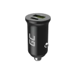 Green Cell Φορτιστής Αυτοκινήτου 38W 6A Γρήγορης Φόρτισης με Θύρες: 1xUSB 1xType-C Μαύρος - Image 2